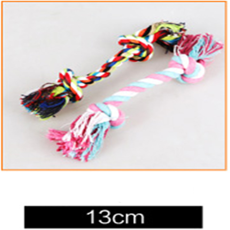 Title 15, Pet molar bite resistant cotton rope dog toy. D...