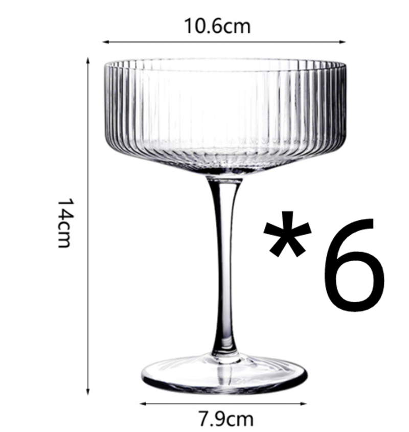 6pcs Straight Lengthened cup