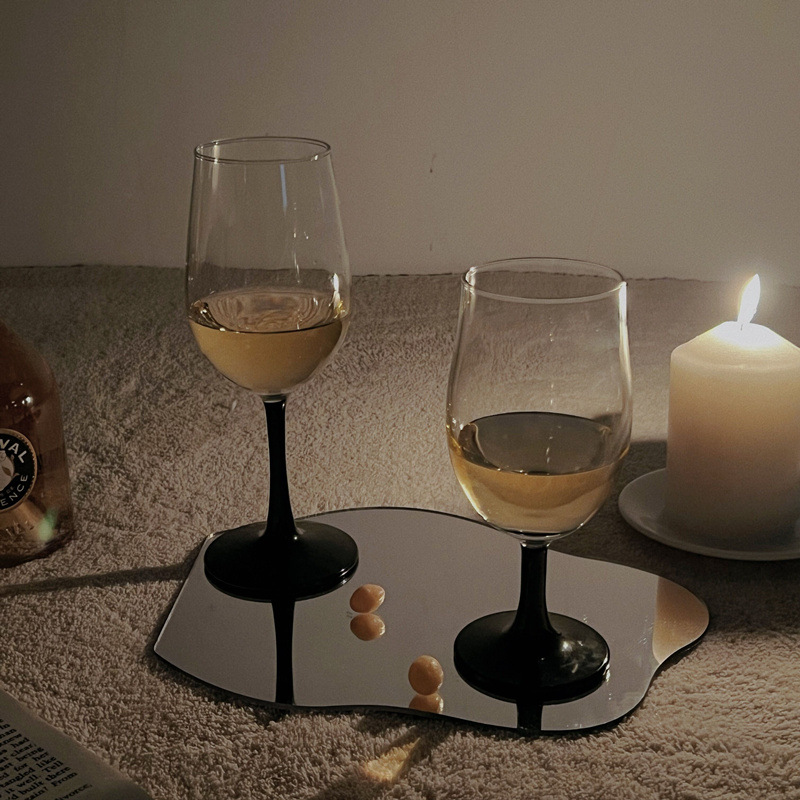 Wine Luminous Glass Medieval Black Swan Goblet