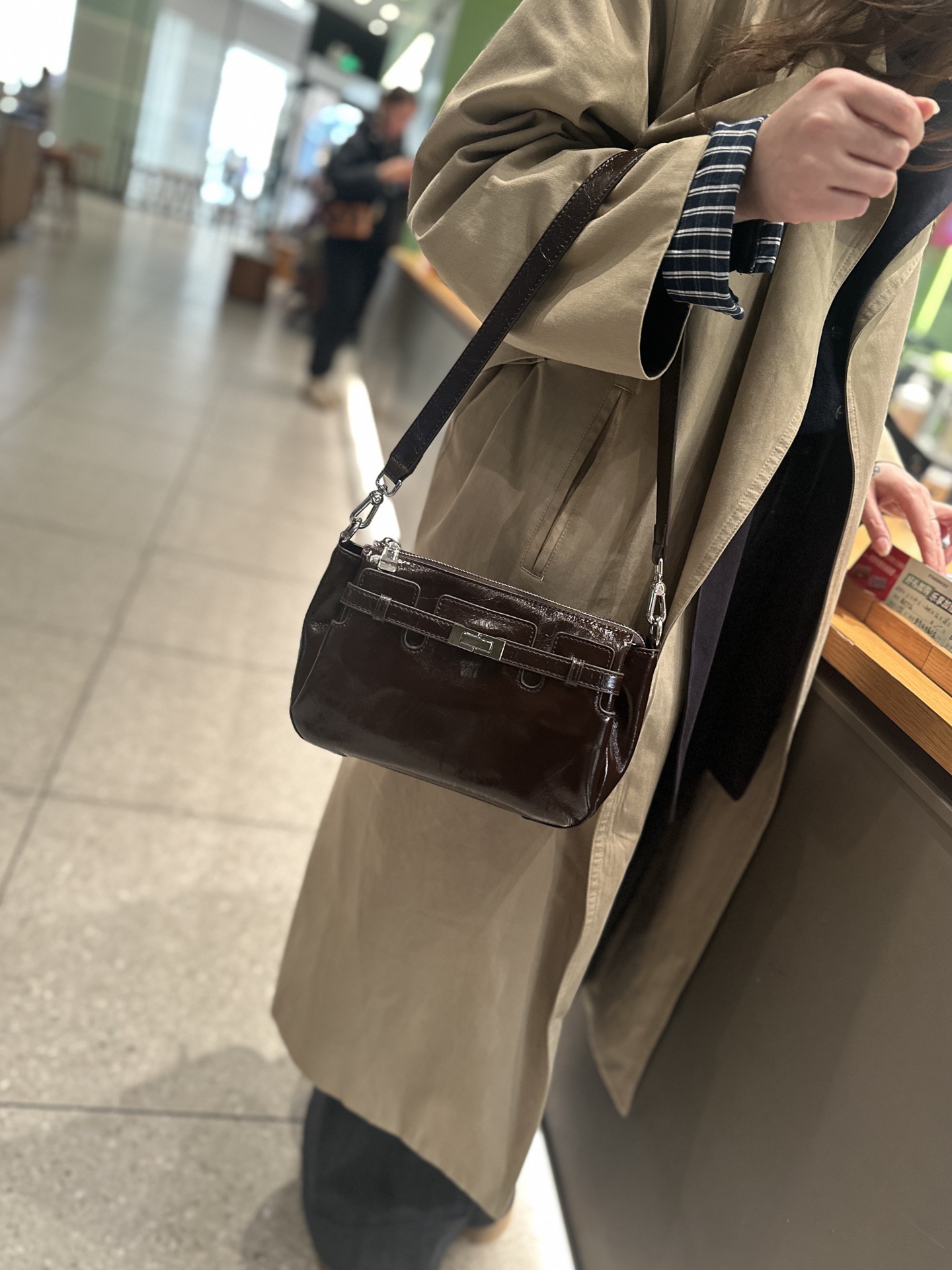 Custom Cross-Border Top-Grain Oil Wax Cowhide Underarm Bag 2026 New OEM Vintage-Feel Genuine Leather Handbag 6