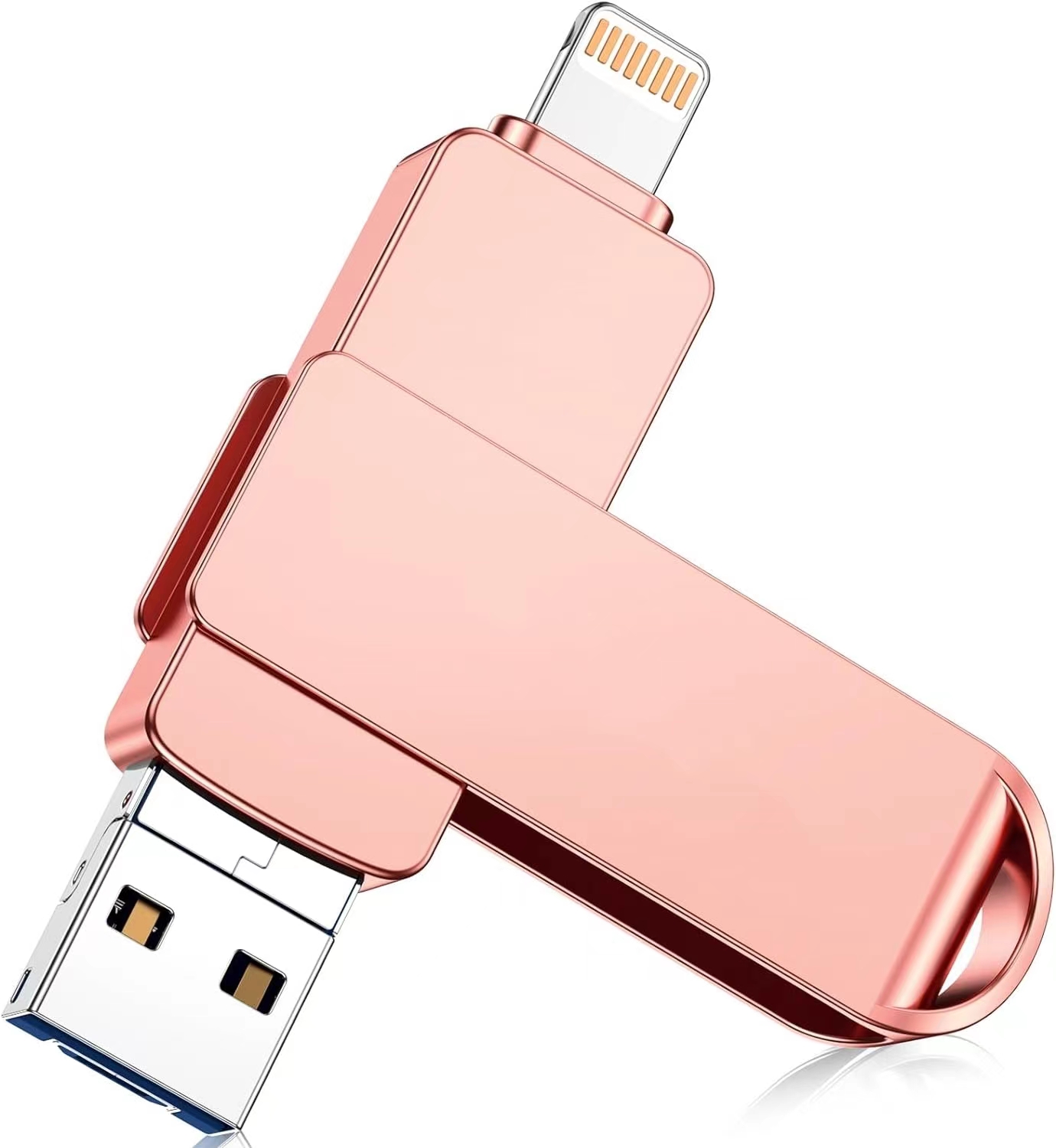 iPhone Photo Stick: High-Speed Memory Drive. MFi certified high-quality iPhone flash drive: The MFi-certified USB flash drive for iPhone can ensure high quality, and also provide you with excellent performance, allowing you to store data more safely! Made