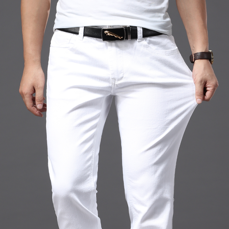 Title 1, Mens light colored loose straight fit summer j...