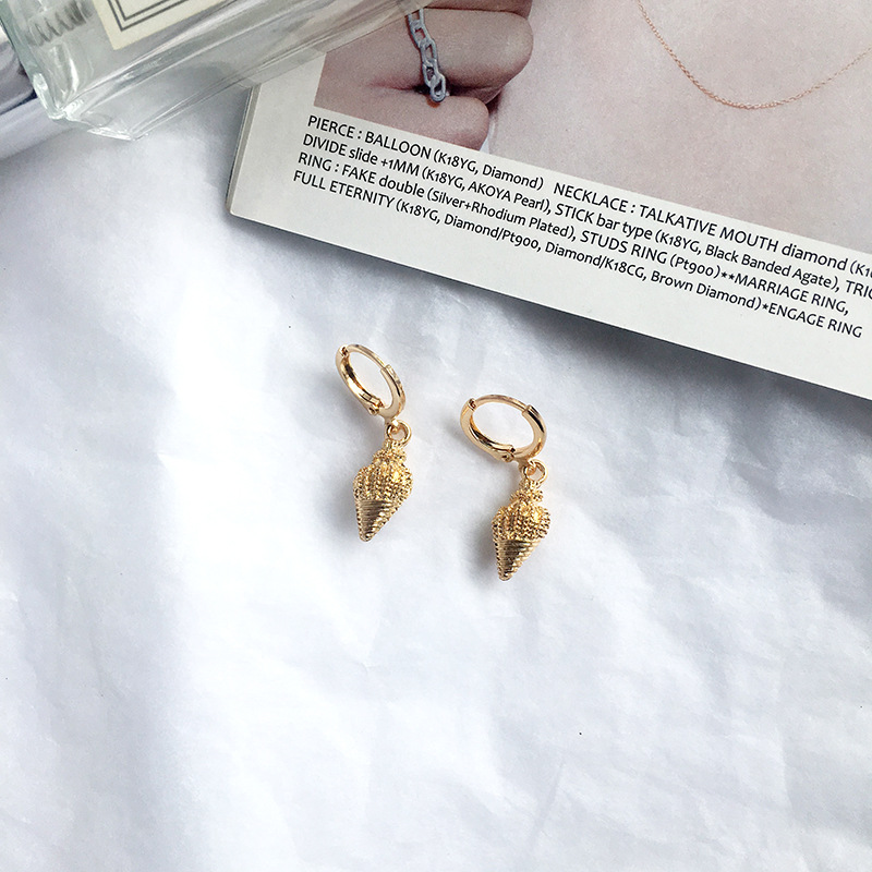 Fashion Jewelry Alloy Shell Earrings