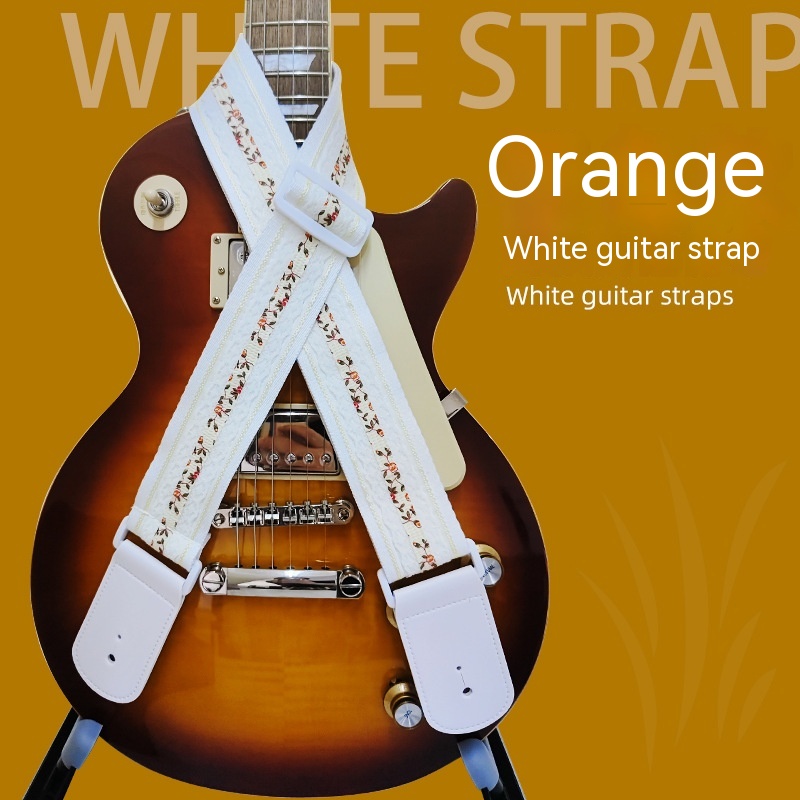 Title 6, Handmade Lace White Bass Guitar Strap