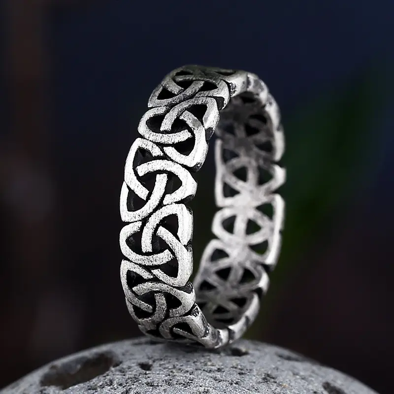 European And American Retro Viking Titanium Steel Ring For Men And Women