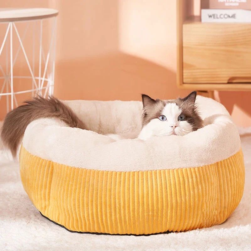 Title 1, Durable Washable Cat Sofa Bed Cozy Circular Ken...