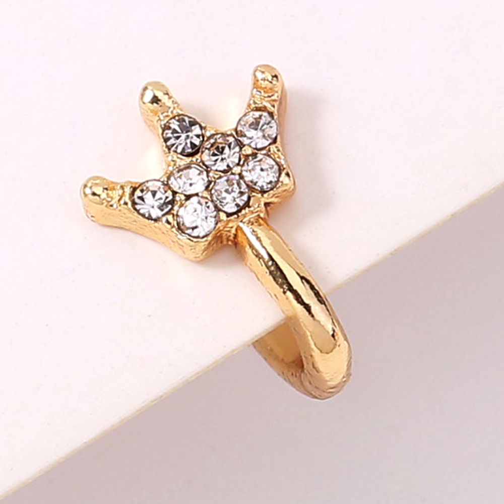 … nose ring, piercing crown nose clip