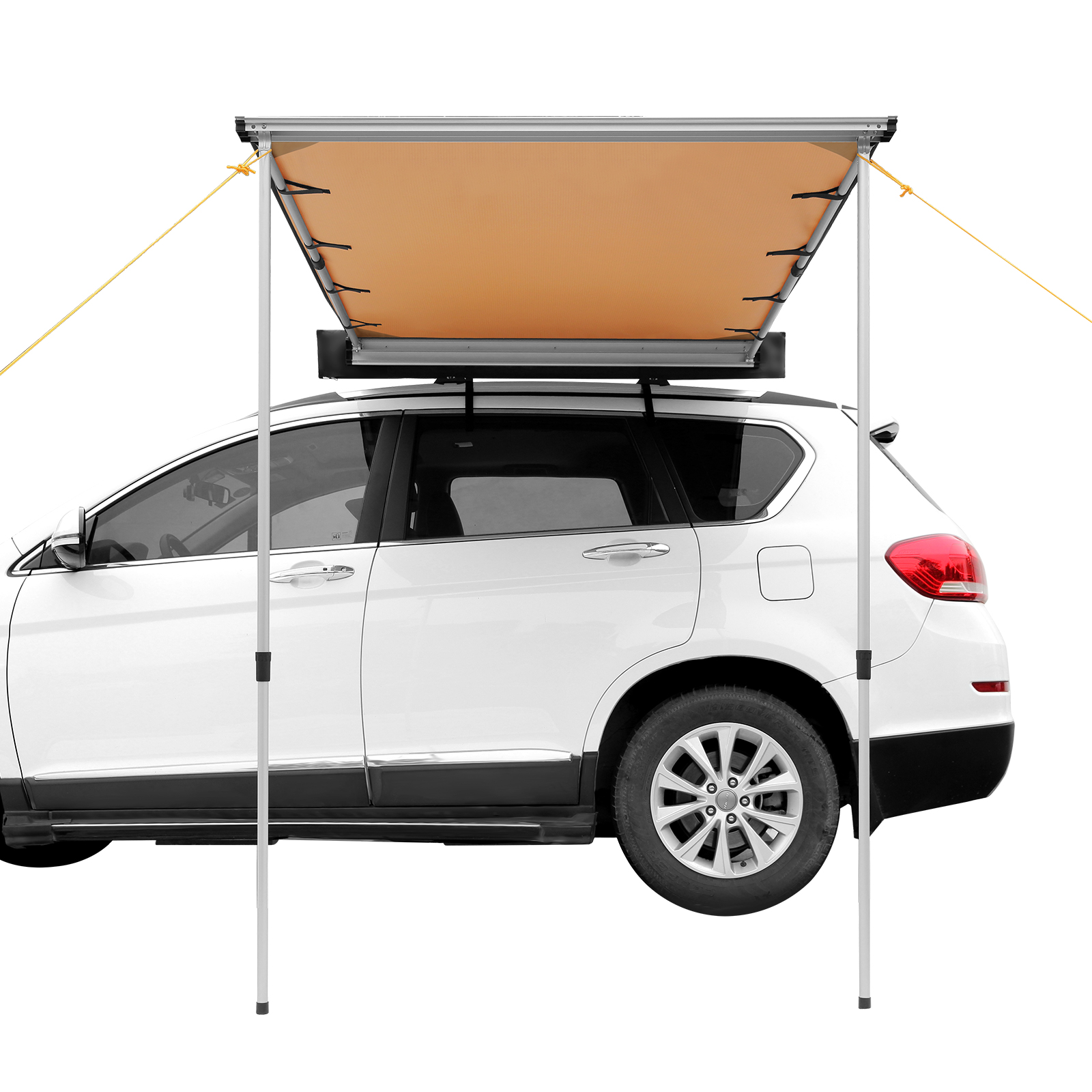 Unavailable Channels-Amazon Temu Car Side Awning, Large 4.6'x6.6' Shade Coverage Vehicle Awning, PU3000mm UV50 Retractable Car Awning With Waterproof Storage Bag, Suitable For Truck, SUV, Van, Campers