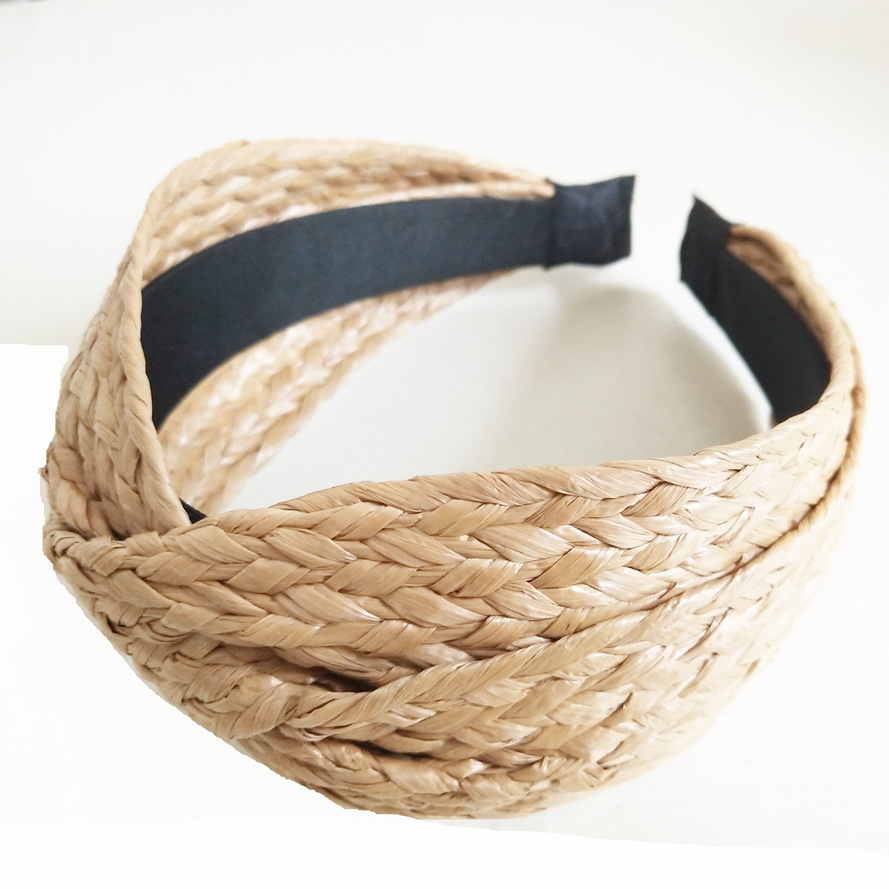 Korean Style Fashion Temperament Straw Braided Headband