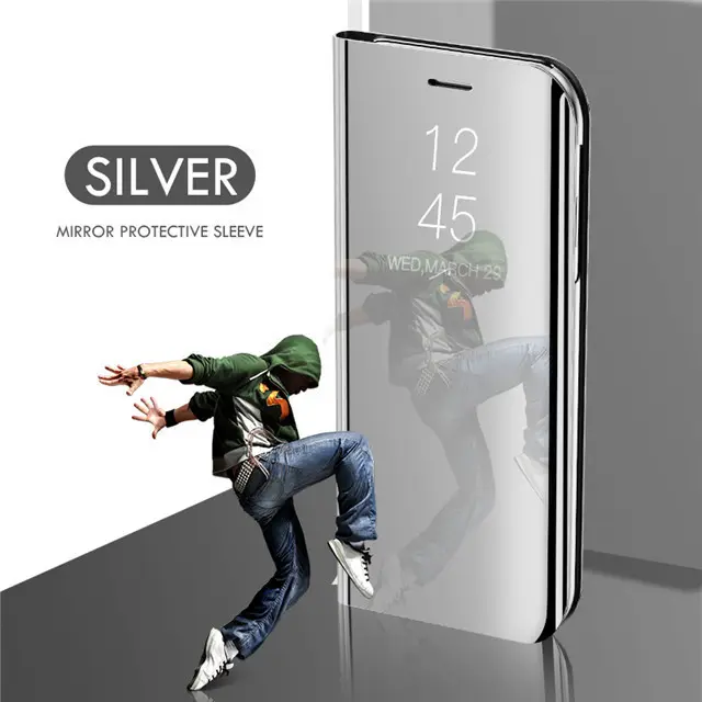 Electroplating Mirror Leather Case for Samsung Note20U Mobile Phone