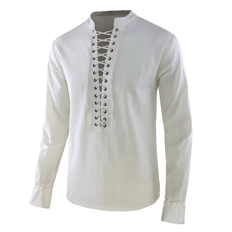 Stage Costume Men's Long Sleeve Stand Collarirt