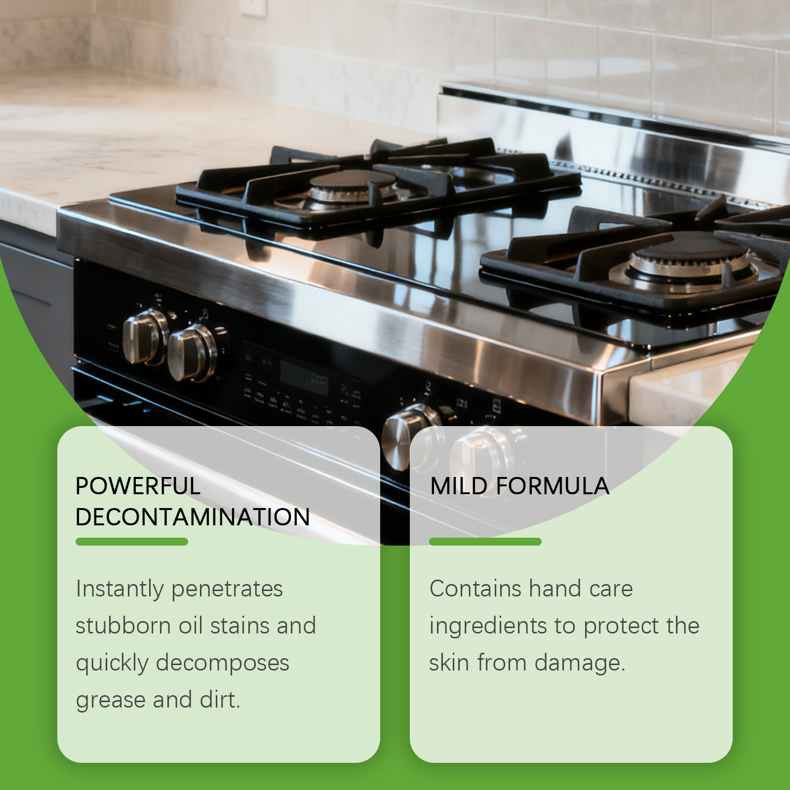 JAKEHOE Kitchen Cleaner And Degreaser Removes Grease Stains From Kitchen Utensils, Cleans Stovetops And Range Hoods, Leaving Them Shiny. 4