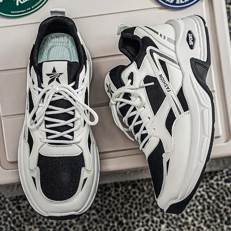 2026 Summer New Men's Thick Sole Height Increasing Sneakers, Wear-resistant, Breathable Trendy Versatile Casual Dad Shoes