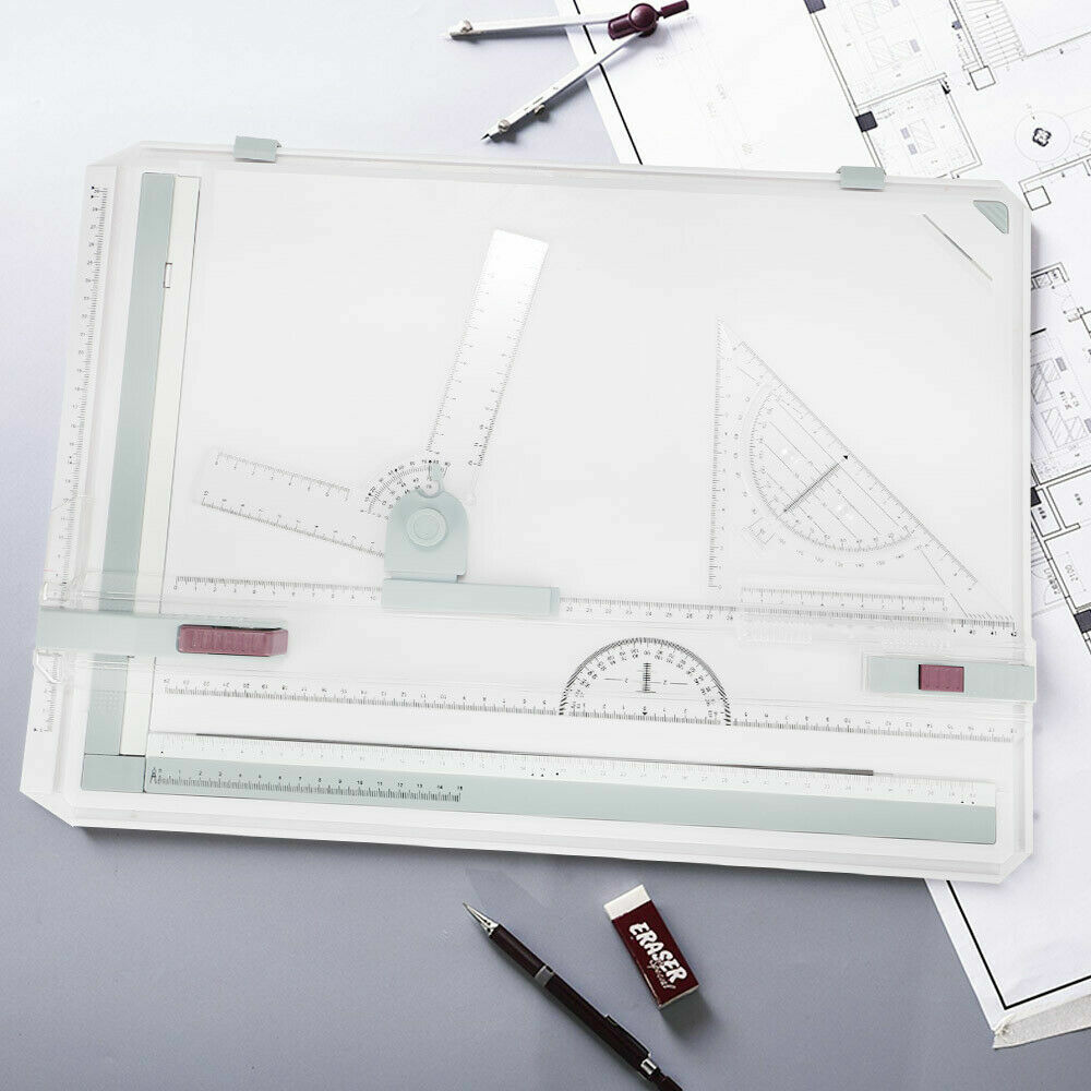 Engineering A3 Drawing Board Table Architects Technical Drafting Whiteboard Tool — image 11