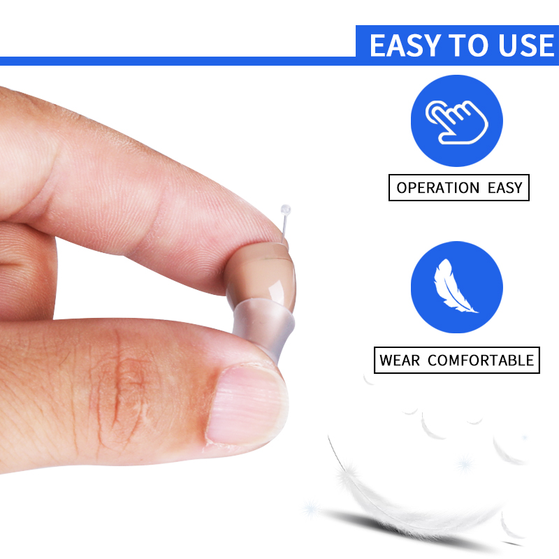 Rechargeable Hearing Aid CIC In-Ear Sound Amplifier Accessories - Image 8