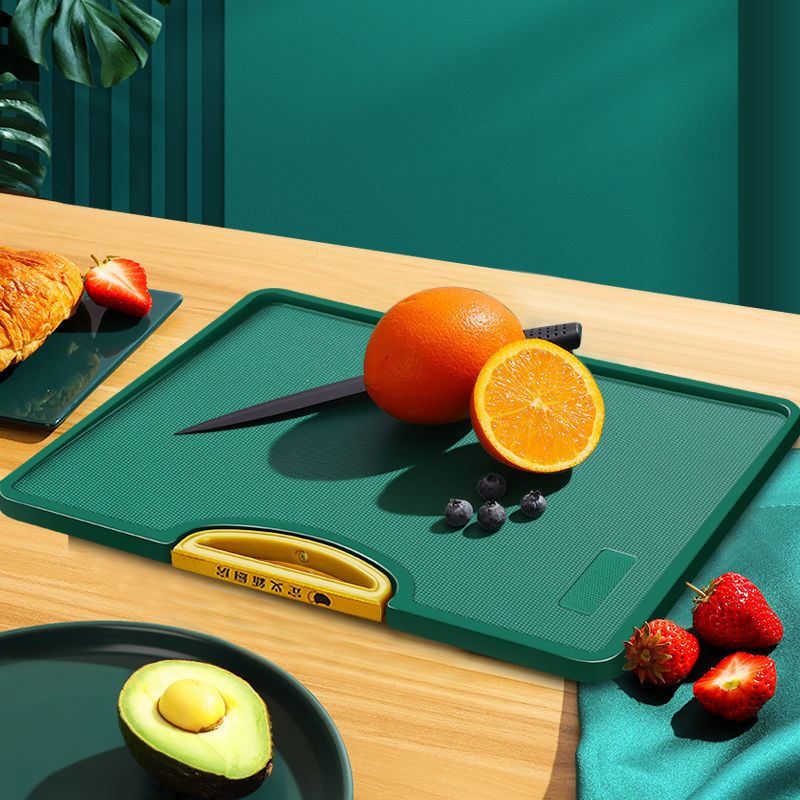 Professional Plastic Cutting Board For Meat Vegetable Fruit Commercial Easy Grip Handle