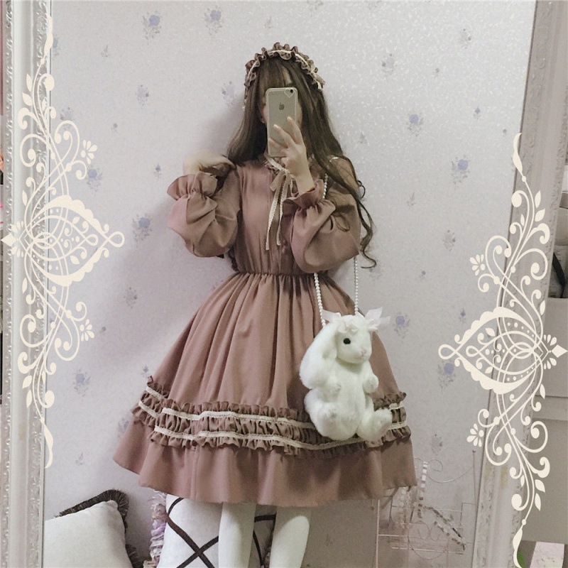 Title 4, Gothic Vintage Lolita Dress Women Japanese Styl...