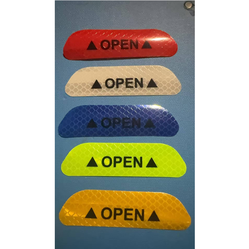 20 Pcs Car Stickers, Reflective Open Warning Signal Stickers, Night Car Stickers, Anti-Collision Safety, Car Door Protection & Decoration