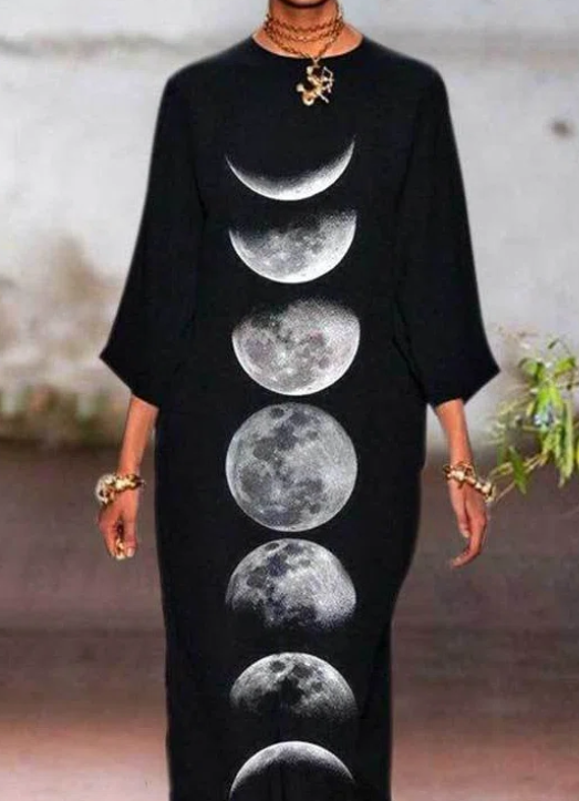 Fashion Positioning Printing Stitching Dress