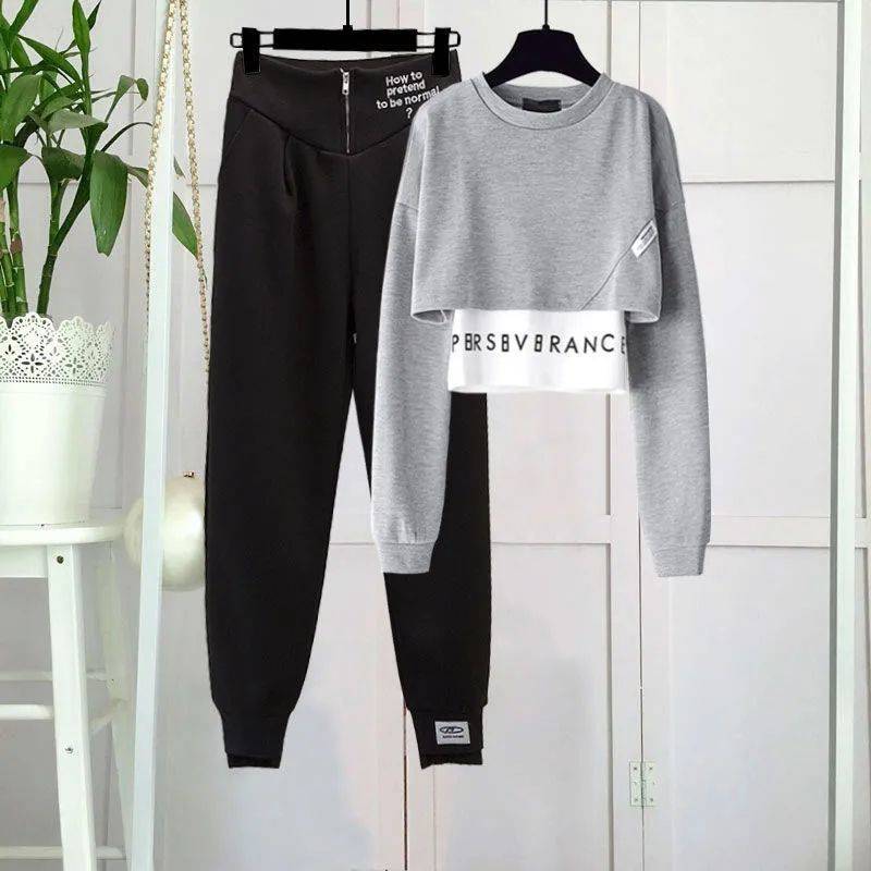 Female Fried Street Fashion Fake Two-piece Sweater