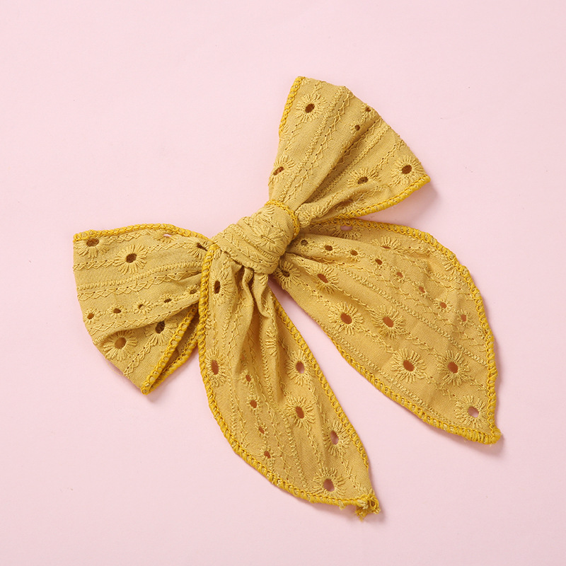 One Word Clip Color Cotton Baby Girl Hairpin 5Color - Shop at LoveMi