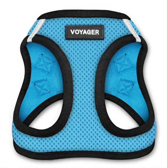 Vest style Reflective Dog Traction Rope Mesh Breathable Dog Walking Rope Pet Supplies Blue - Shop at LoveMi