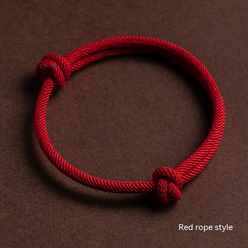 Simple Red Rope Anklet