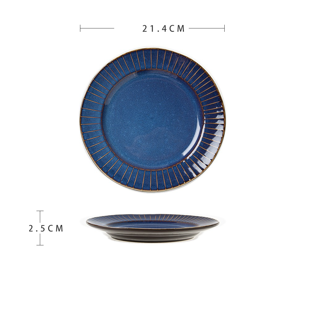 Sapphire blue relief disc