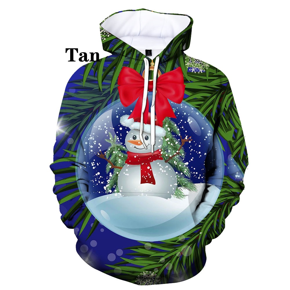 Title 10, Kerst 3D digitale print casual losvallend sweat...