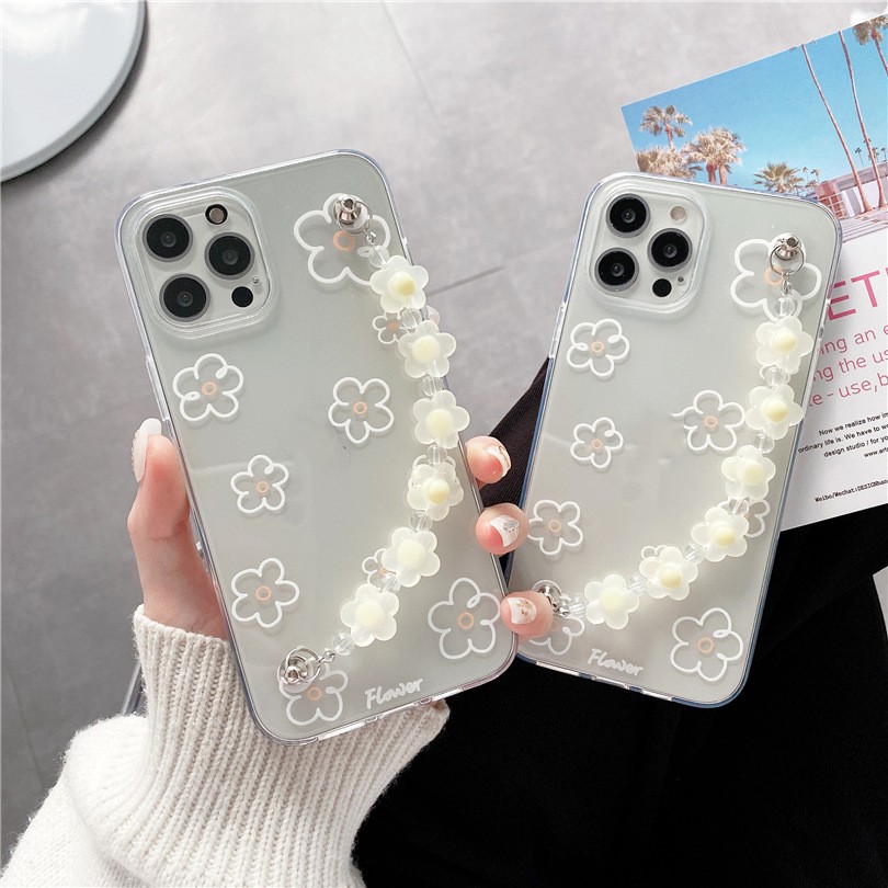 Flower Lanyard Transparent Phone Case - Image 2