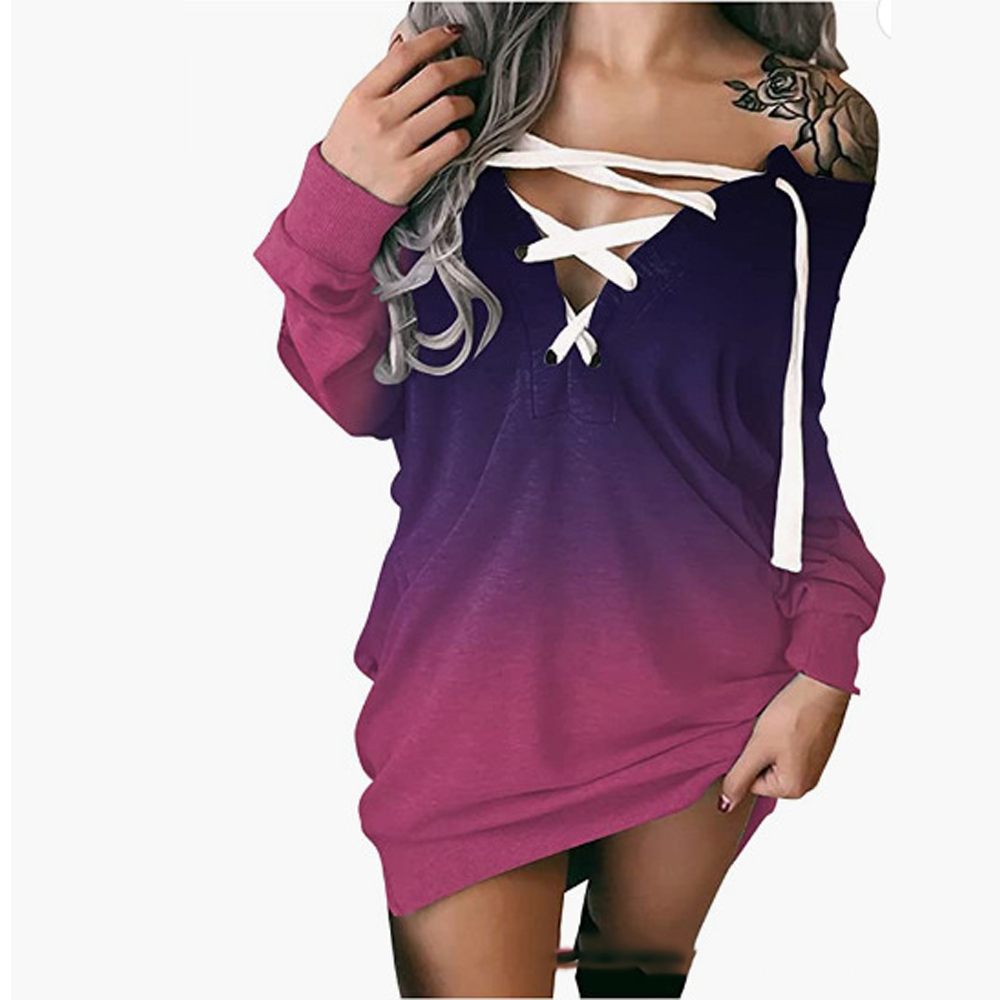 European And American Autumn And Winter Women's Off-the-shoulder Sweater Bag Hip Skirt Top