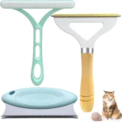 3 Pack Pet Hair Remover Lint Remover Portable Dog Cat Hair Remover Lint Cleaner Brush Reusable Lint Shaver And Carpet Scraper For Clothes Fuzz Couc... - View 1
