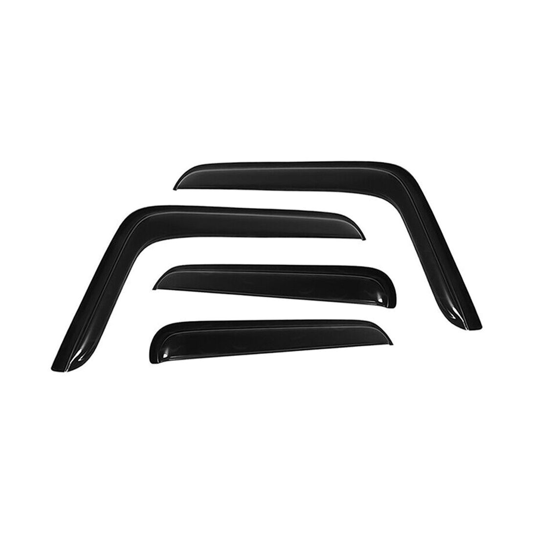 For J Eep 20-23 Gladiator 07-23 Wrangler Window Visors Rain Sun Guard Vent 4 PCS