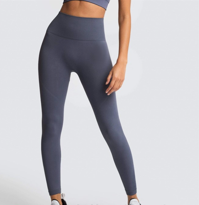 Seamless Long Sleeve Shirt Pants High Elastic Yoga Suit Gym