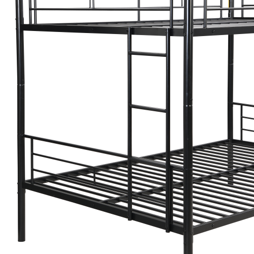 Full Over Full With Trundle Metal Bunk Bed view 6