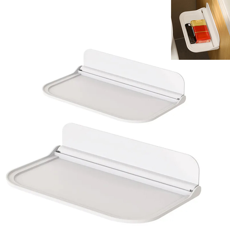 Foldable Floating Shelf Wall Mounted Display Shelves Bathroom — image 11