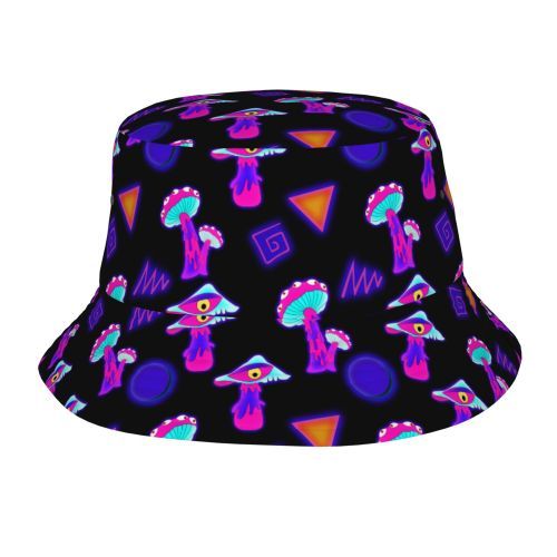 Bucket Hat Psychedelic Magic Mushrooms Fisherman Reflect - Picture 24 of 60