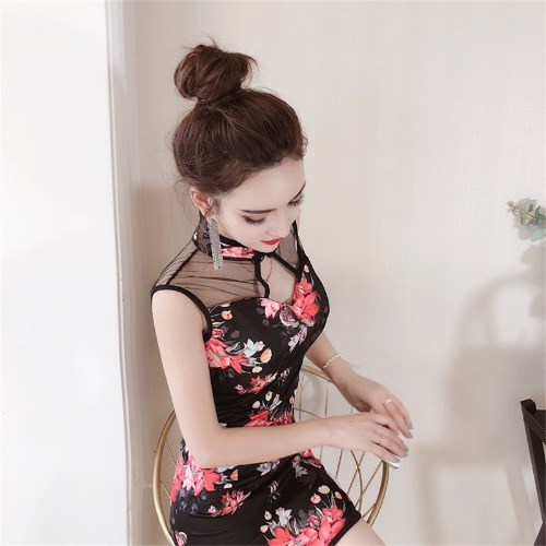 Title 5, Hip Wrapped Modified Cheongsam Dress