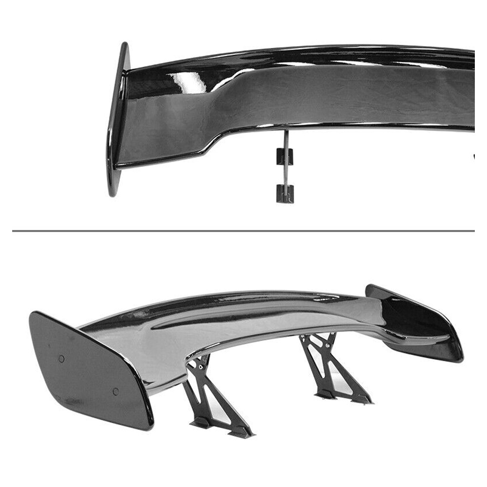 Fit Adjustable 57 Inch GT Wing ABS Glossy Black Rear Spoiler N Issan — foto 3