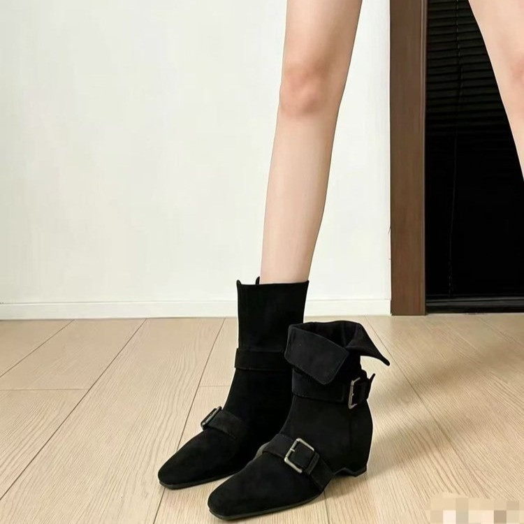Faux Suede Western Boots, picture 4 of 4