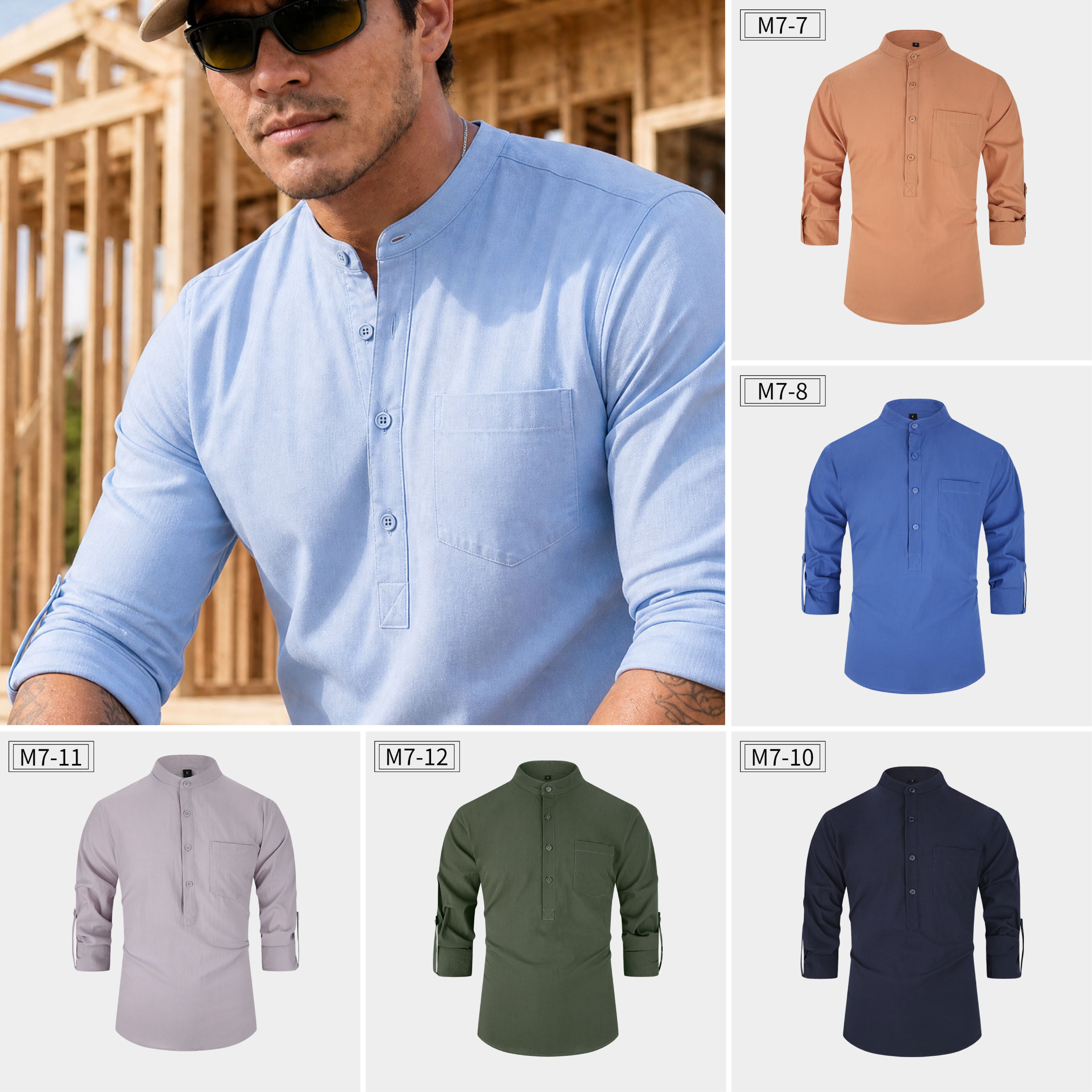 Tough Cotton Mid-Sleeve Work Shirt  Rugged, Breathable & Job-Site Ready