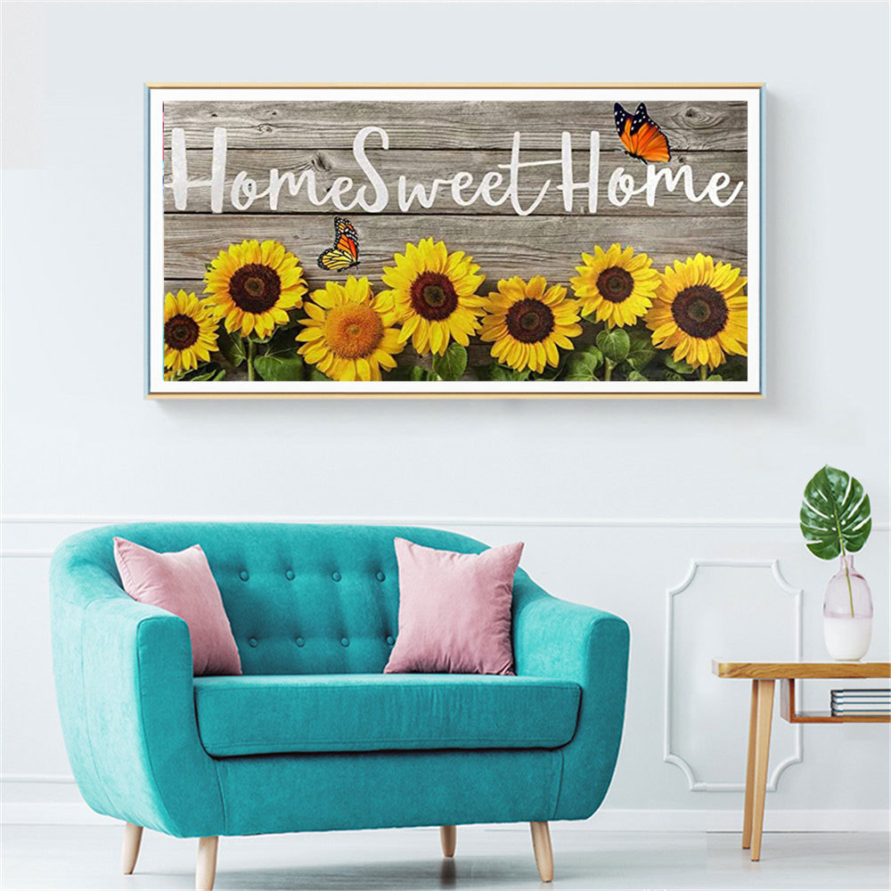 Home Simple Sunflower Pattern Diamond Painting Cross Stitch