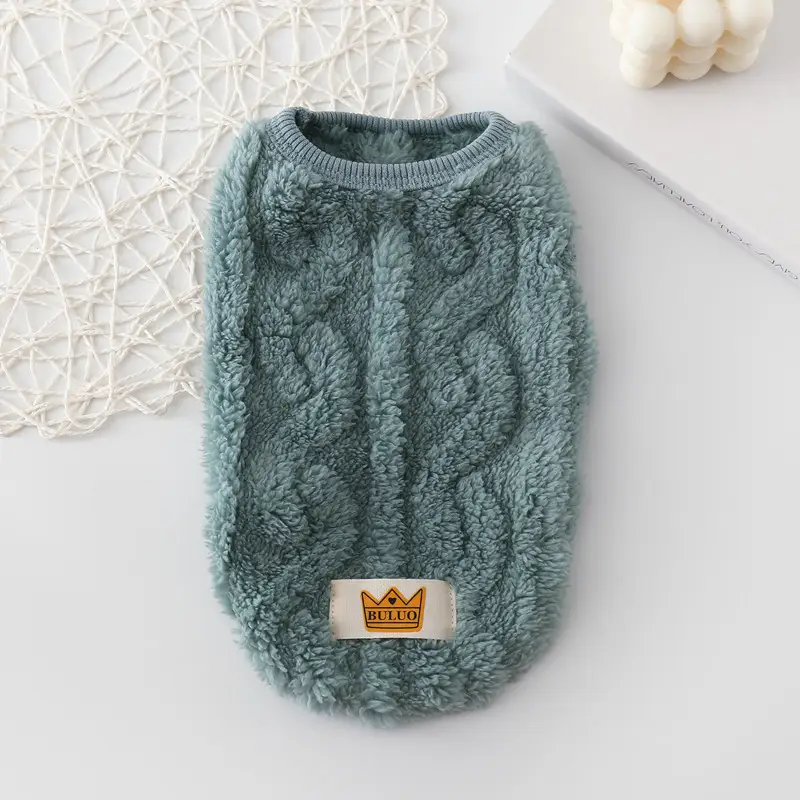New Pet Clothes Dog Warm Cotton Vest Double Sided Fleece