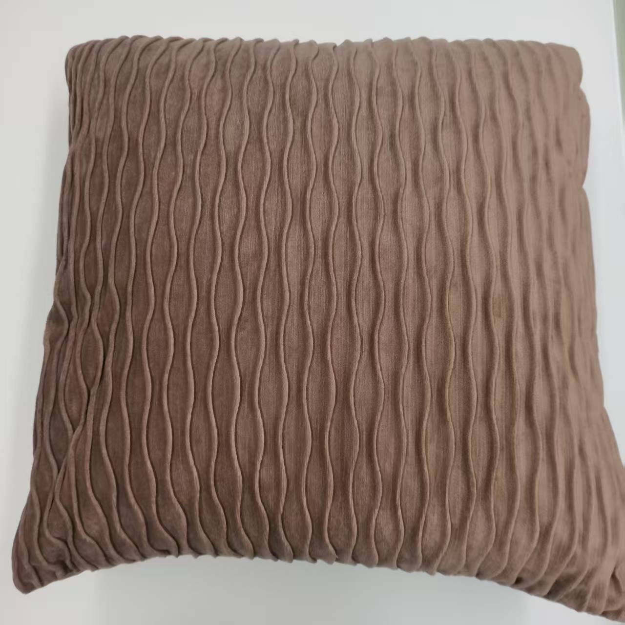 Wavy Textured Velvet Throw Pillow, picture 2 of 6
