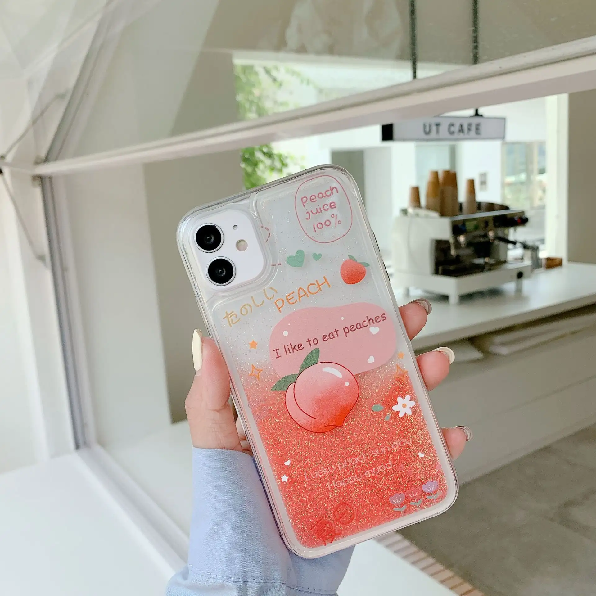 Fashion Simple Quicksand Mobile Phone Case