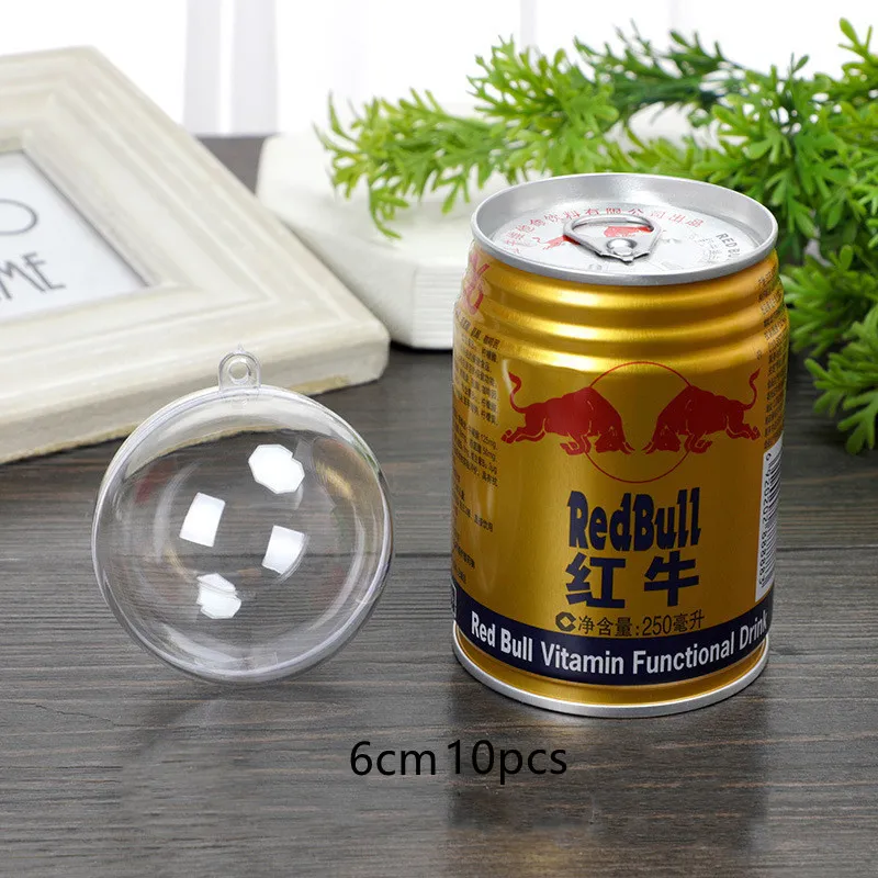 Transparent hollow ball - 6Cm 10Pcs