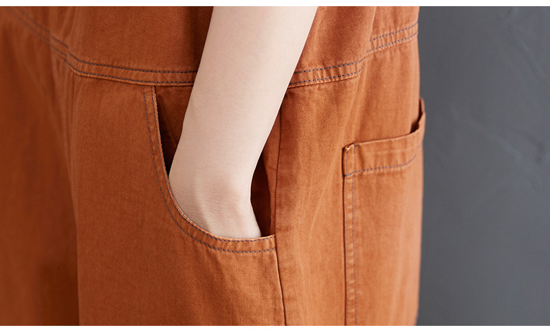 Women's Casual Korean Style Retro Age-reducing Loose And Slim Overalls