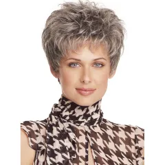 Middle-aged Mom High-temperature Fibre Rose Net Wig - 2086 Picture Colour - View 1