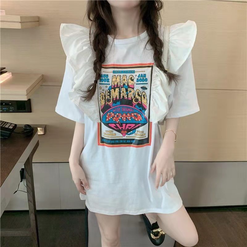 Heavy Industry Trend T-shirt Women's New Summer Thin Casual Short Sleeves