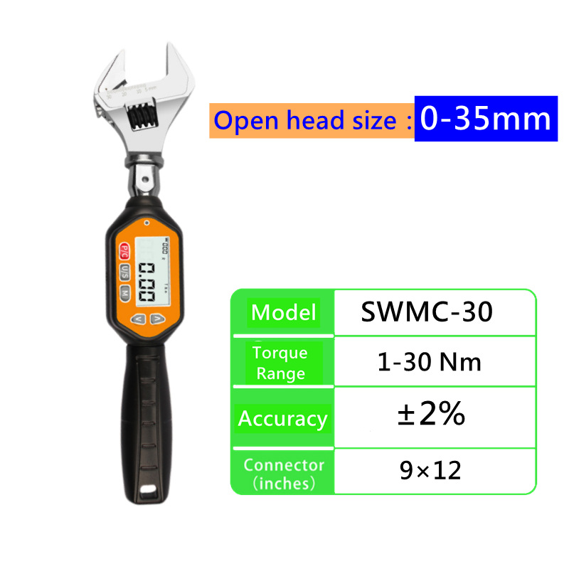 Title 9, Movable Head Digital Display Torque Wrench